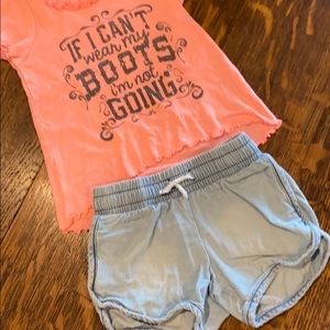 Adorable cat and jack drawstring shorts